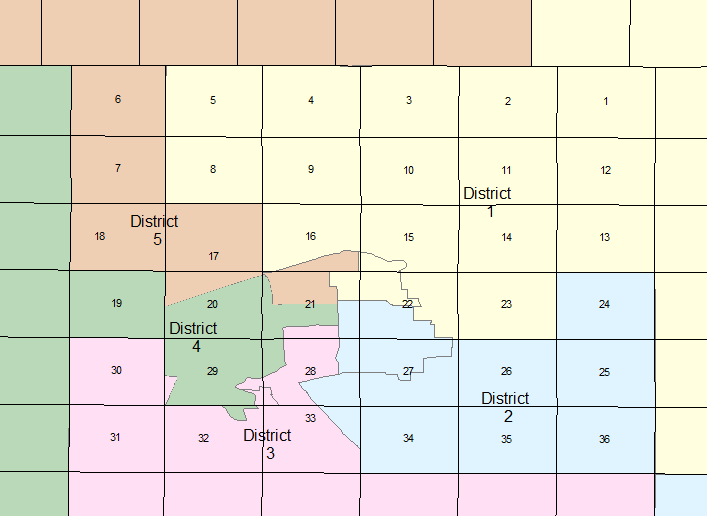 Valley Township Commission Districts