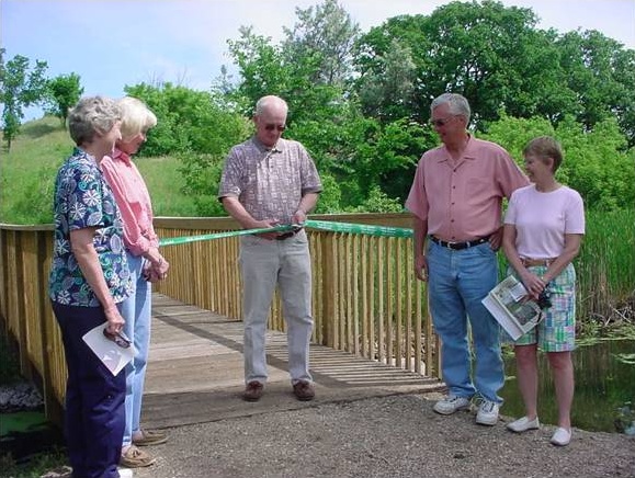 Ribbon Cutting for New bridge at Clausen Springs