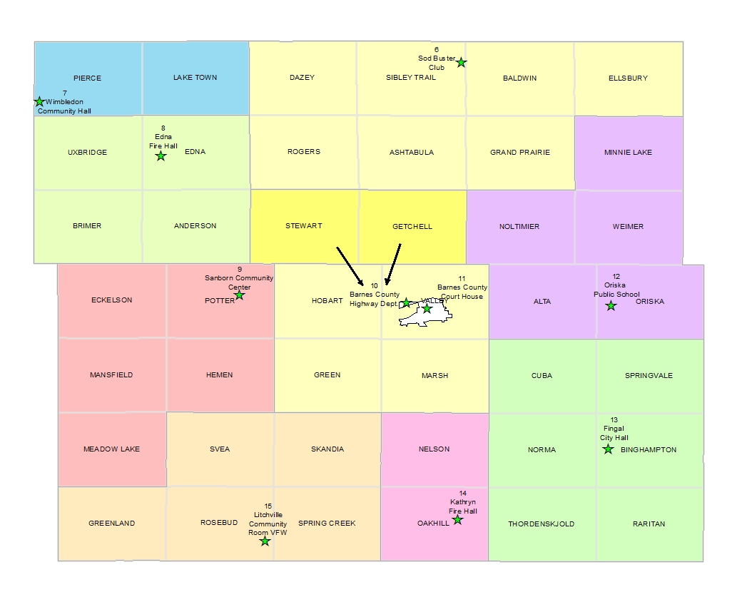 Precinct Map With Locations