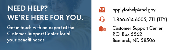 Information on how to get in contact with Health and Human Services